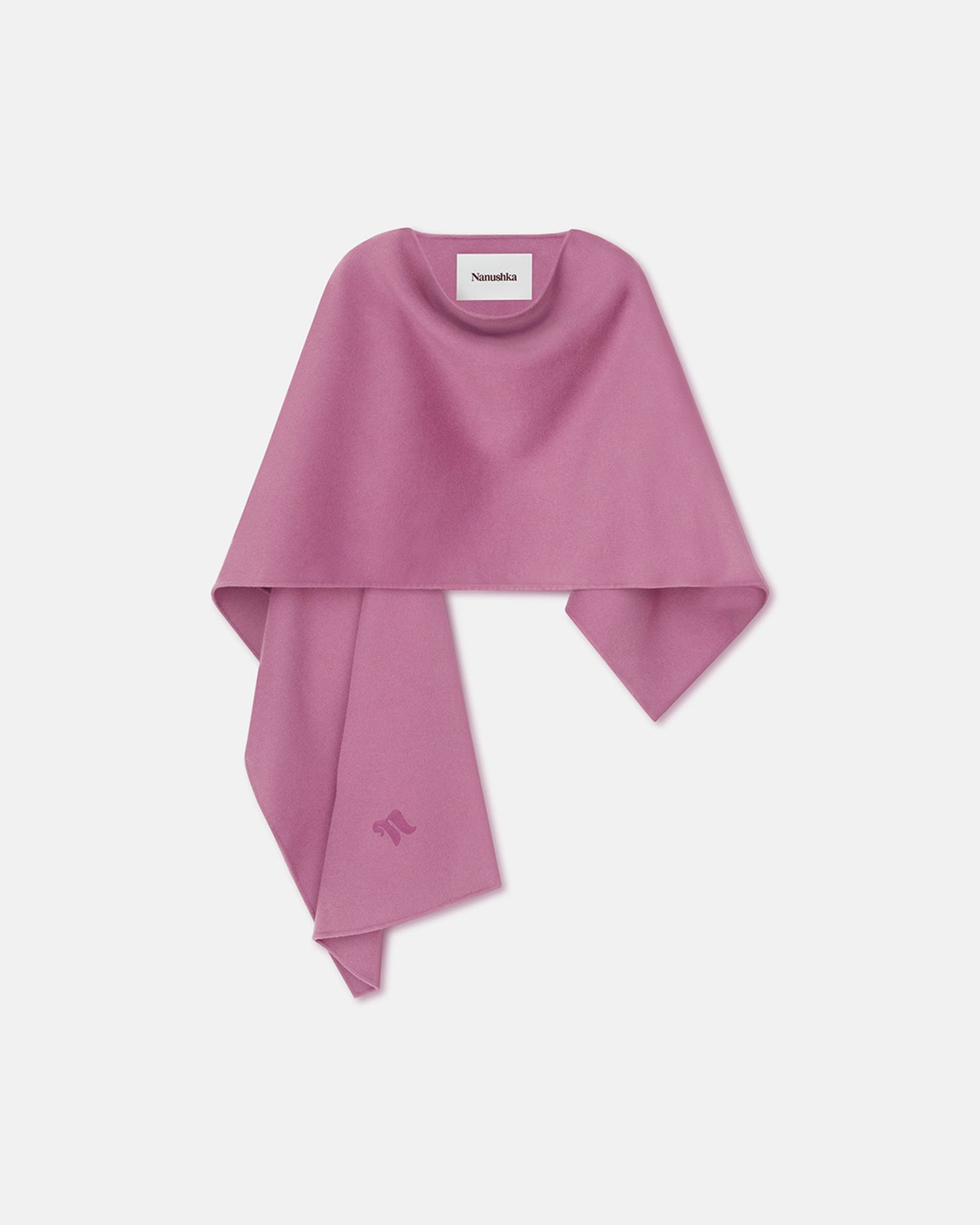 Kamin Wool And Silk-Blend Shawl | Pink