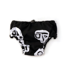 Kid | Rowdy Masks Diaper Swim Trunks | Black