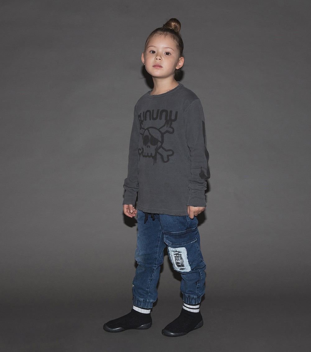 Kid | Sprayed Nununu Shirt | Vintage Grey