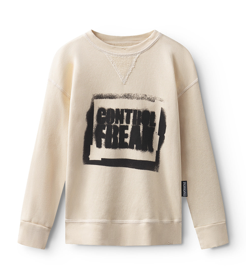 Kid | Sprayed Control Freak Sweatshirt | Natural