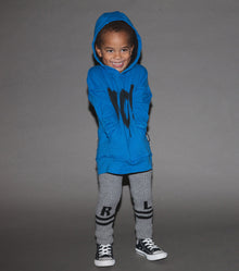 Kid | Low Stripe Knit Leggings | Black