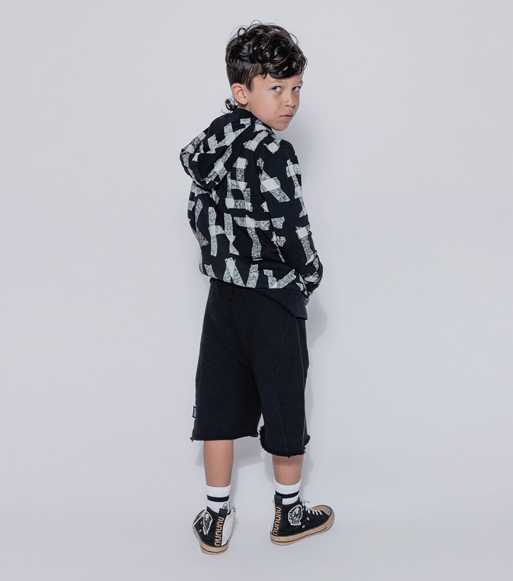 Kid | Masking Tape Light Zip Hoodie | Powder Pink