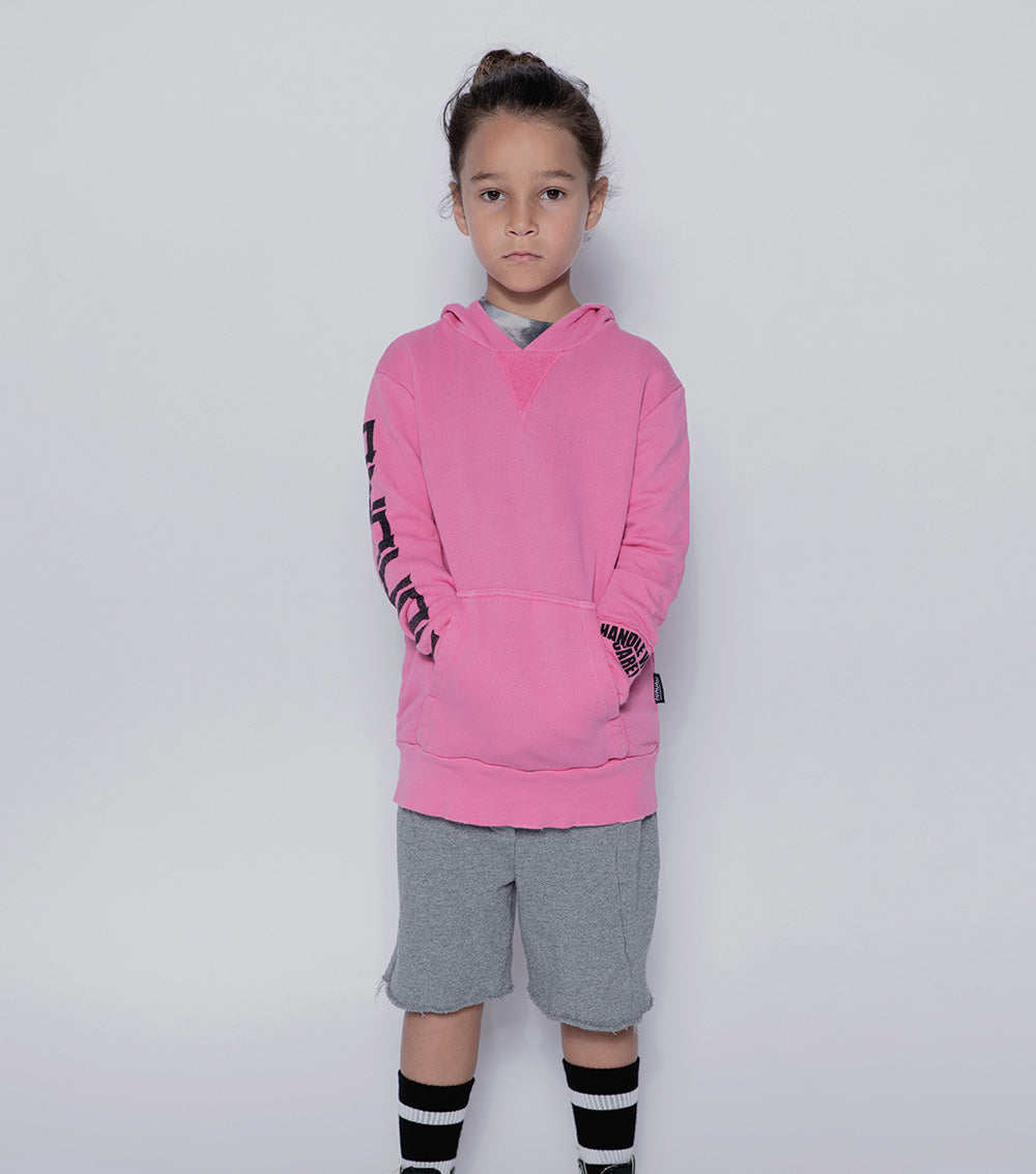 Kid | Solid Sweatshorts | Lava Pink