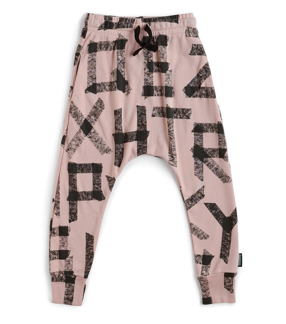Kid | Light Masking Tape Baggy Pants | Powder Pink