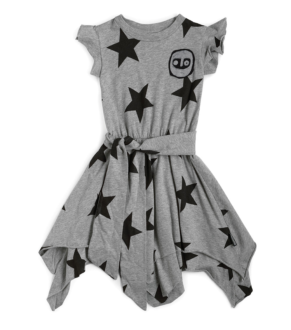 Kid | Fancy Star Dress | Heather Grey