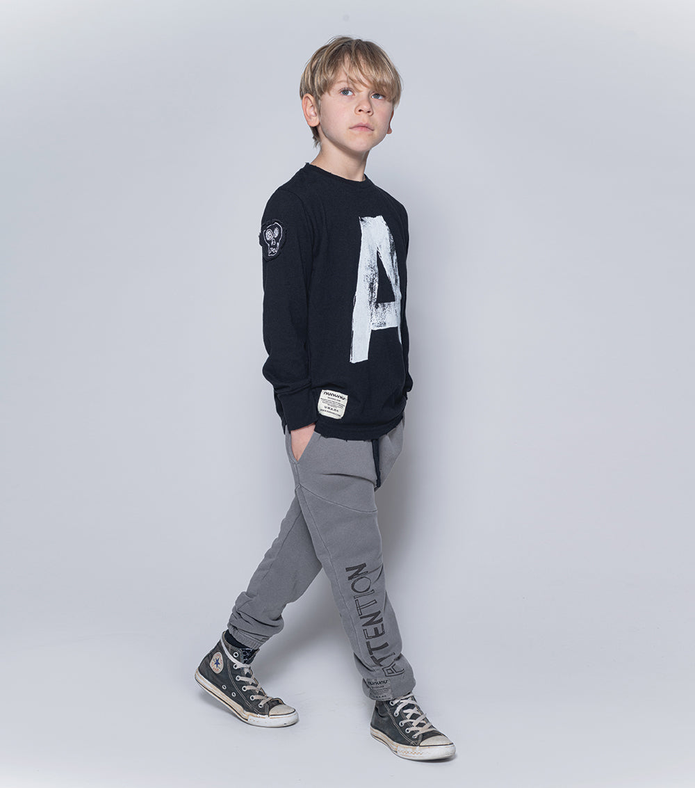 Kid | "A" Shirt | Black