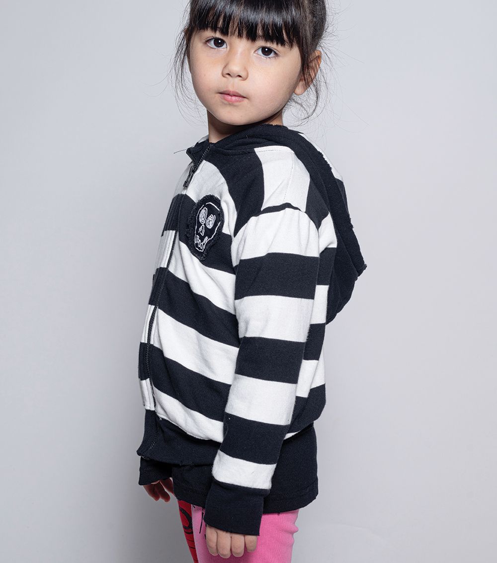 Kid | Striped Zip Hoodie | Stripes