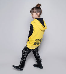 Kid | Scribbled Skulls Baggy Pants | Black