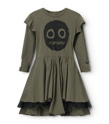 Kid | Nununu Smile Dress | Olive