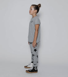 Kid | Bandaid Heart Patch T-Shirt | Heather Grey