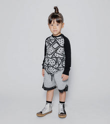 Kid | Bandaid Baseball Shirt | Heather Grey