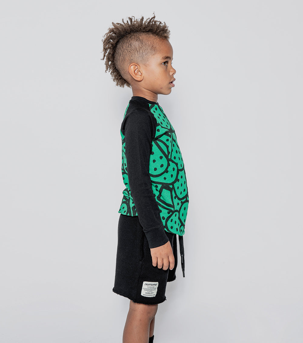Kid | Bandaid Baseball Shirt | Moss Green