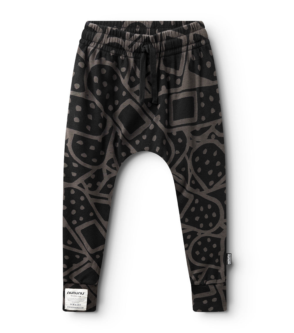 Kid | Light Bandaid Baggy Pants | Black