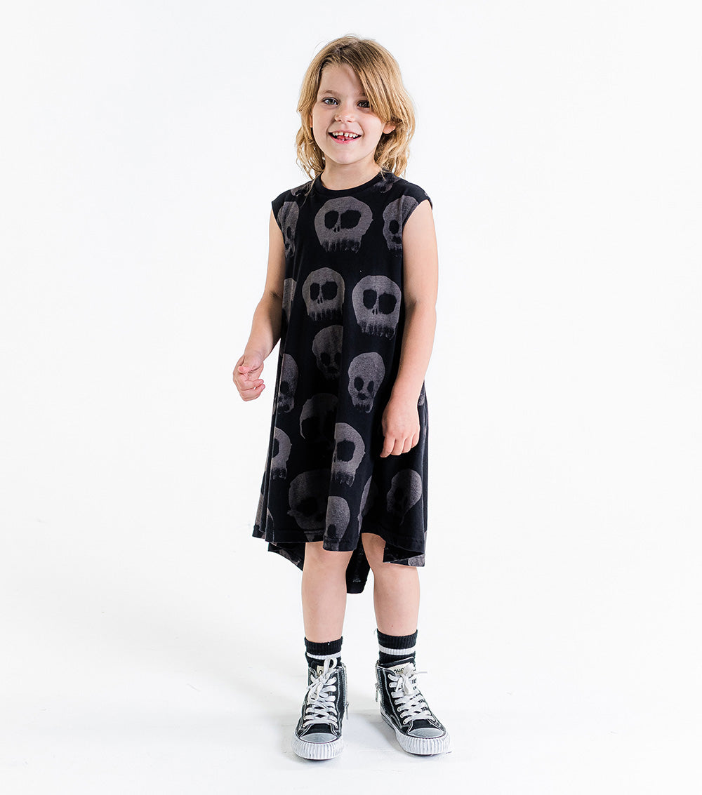 Kid | 360 Water Skull Dress | Black