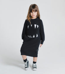 Kid | Fuzzy Roar A Dress | Black
