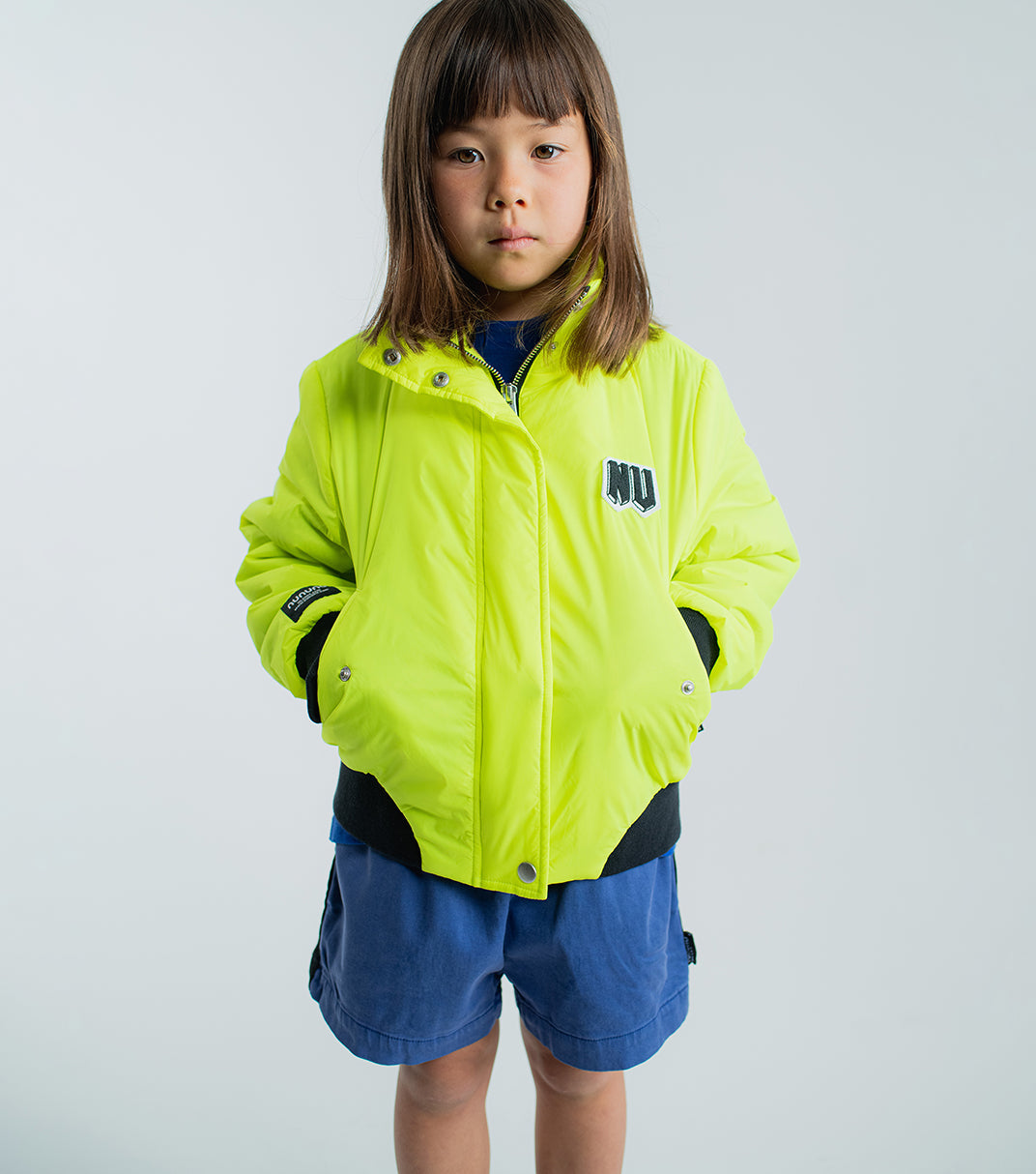 Kid | Only Human Bomber Jacket | Hot Lime