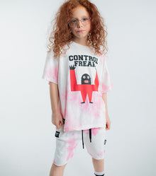 Kid | Tie Dye Sweatshorts | Pink