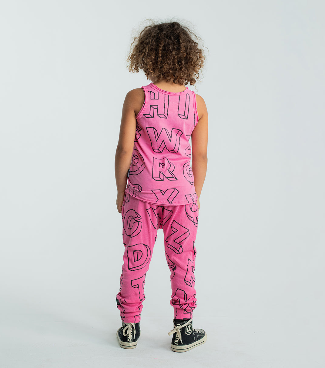 Kid | Light A-Z Baggy Pants | Ice Grey