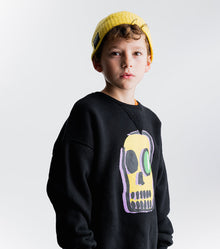 Kid | Dizzy Skull Heavy Sweatshirt | Black