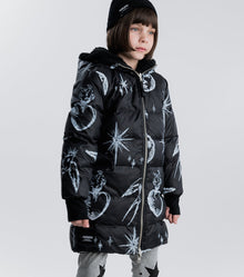 Kid | All Inked Reversible Down Coat | Black
