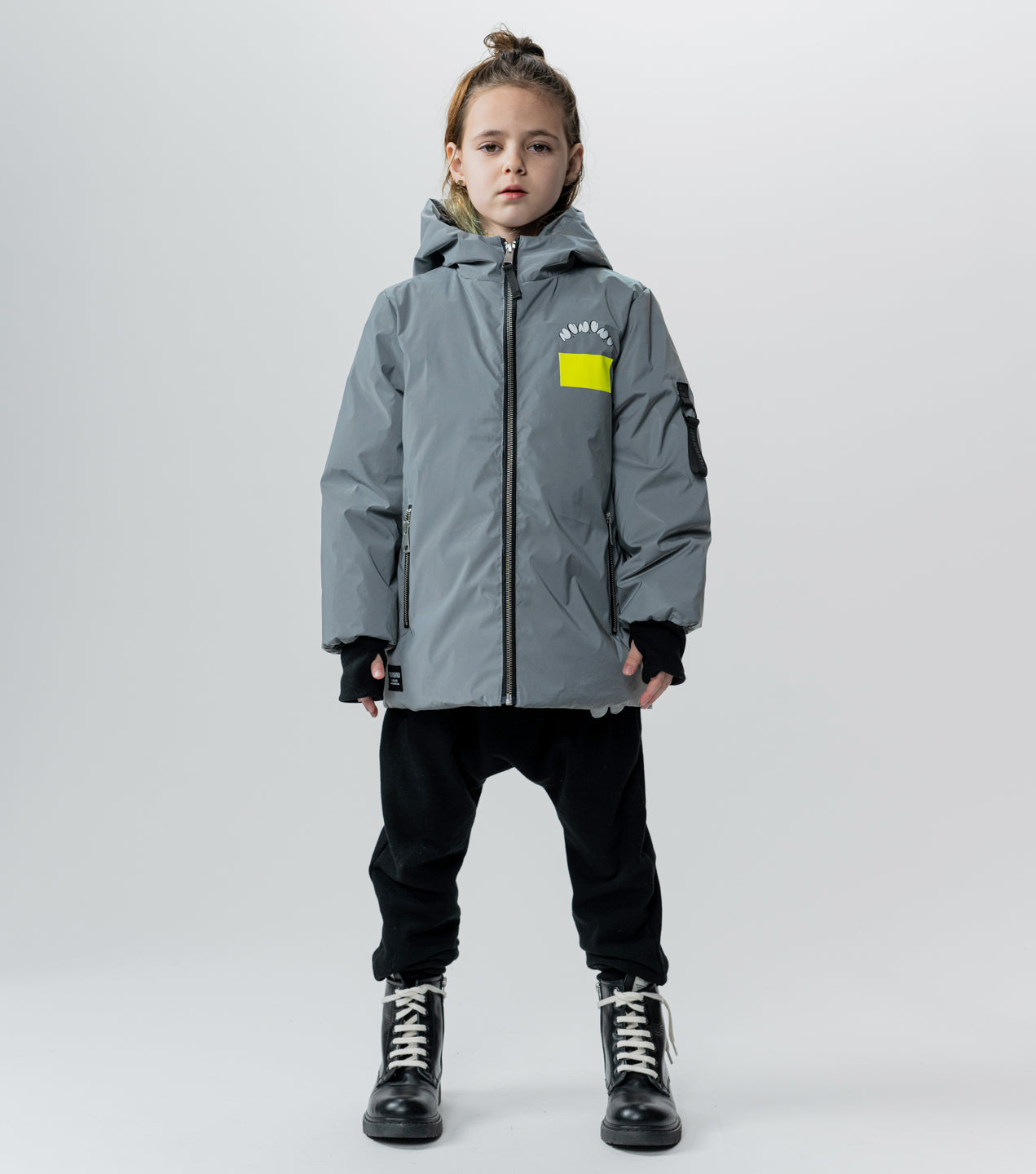 Unisex | Reflective Down Jacket | Lunar Grey