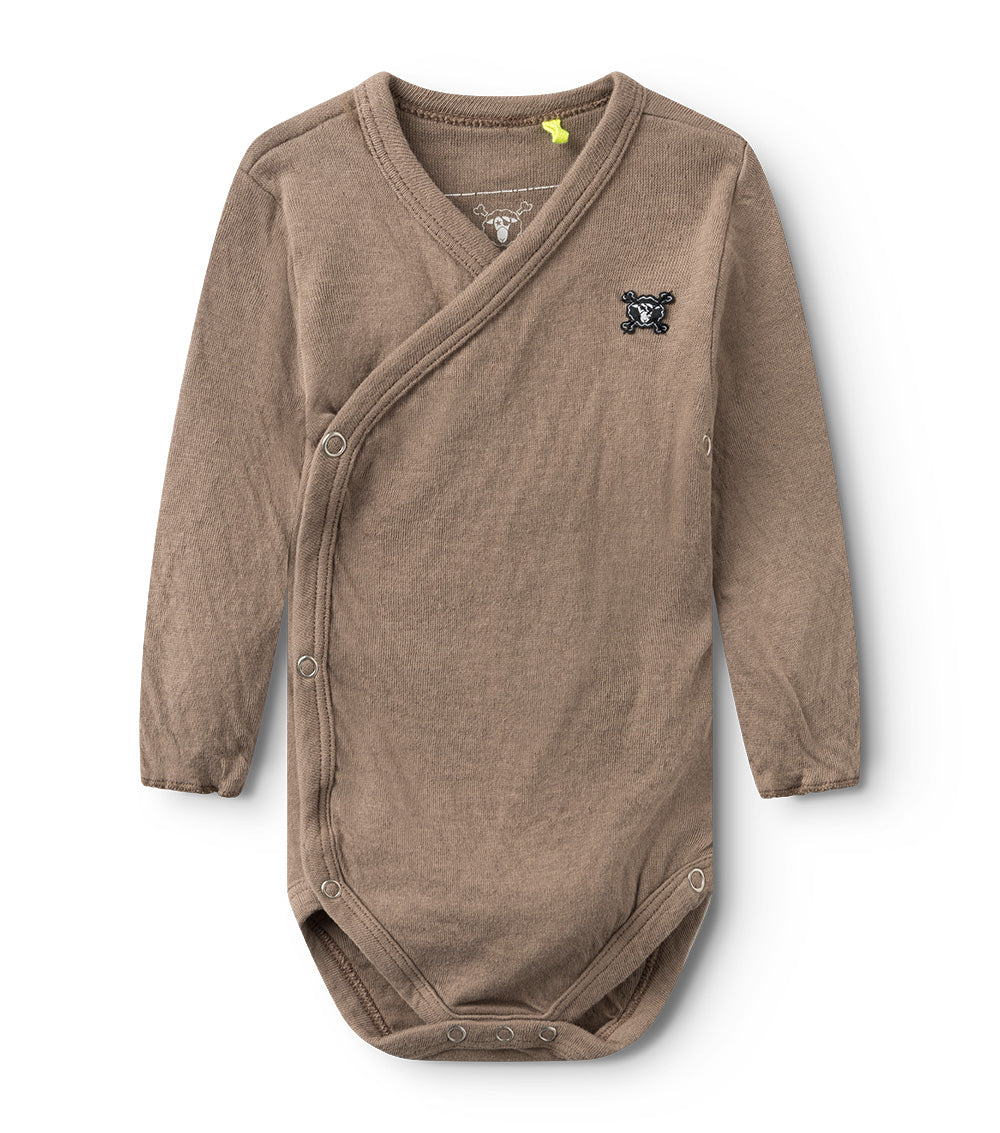 Newborn | Soft Envelope Onesie | Earth Brown