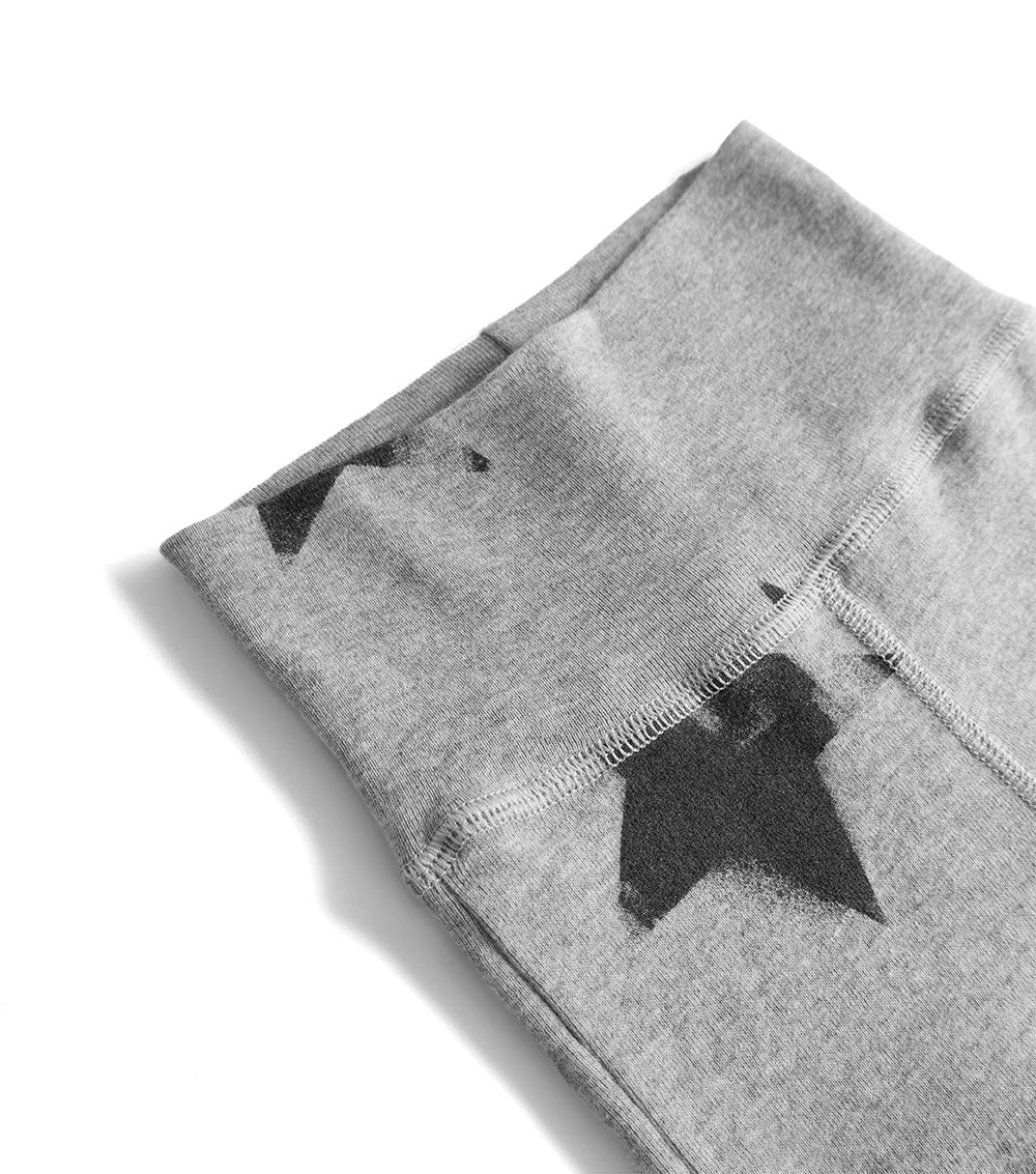 Newborn | Star Footed Leggings | Heather Grey