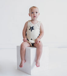 Newborn | Star Yoga Overall | White