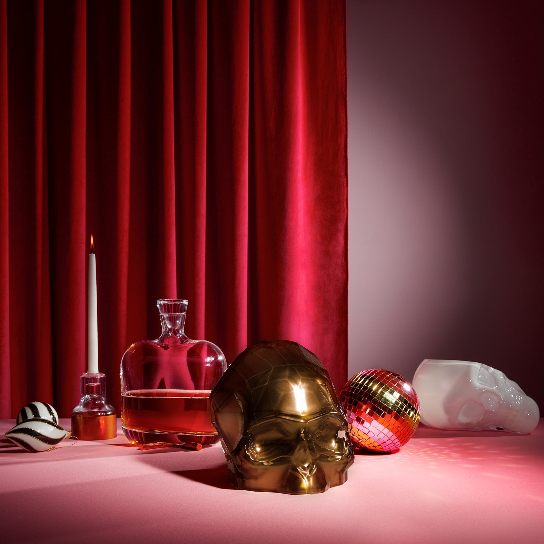 Memento Mori Faceted Skull - Large | Copper