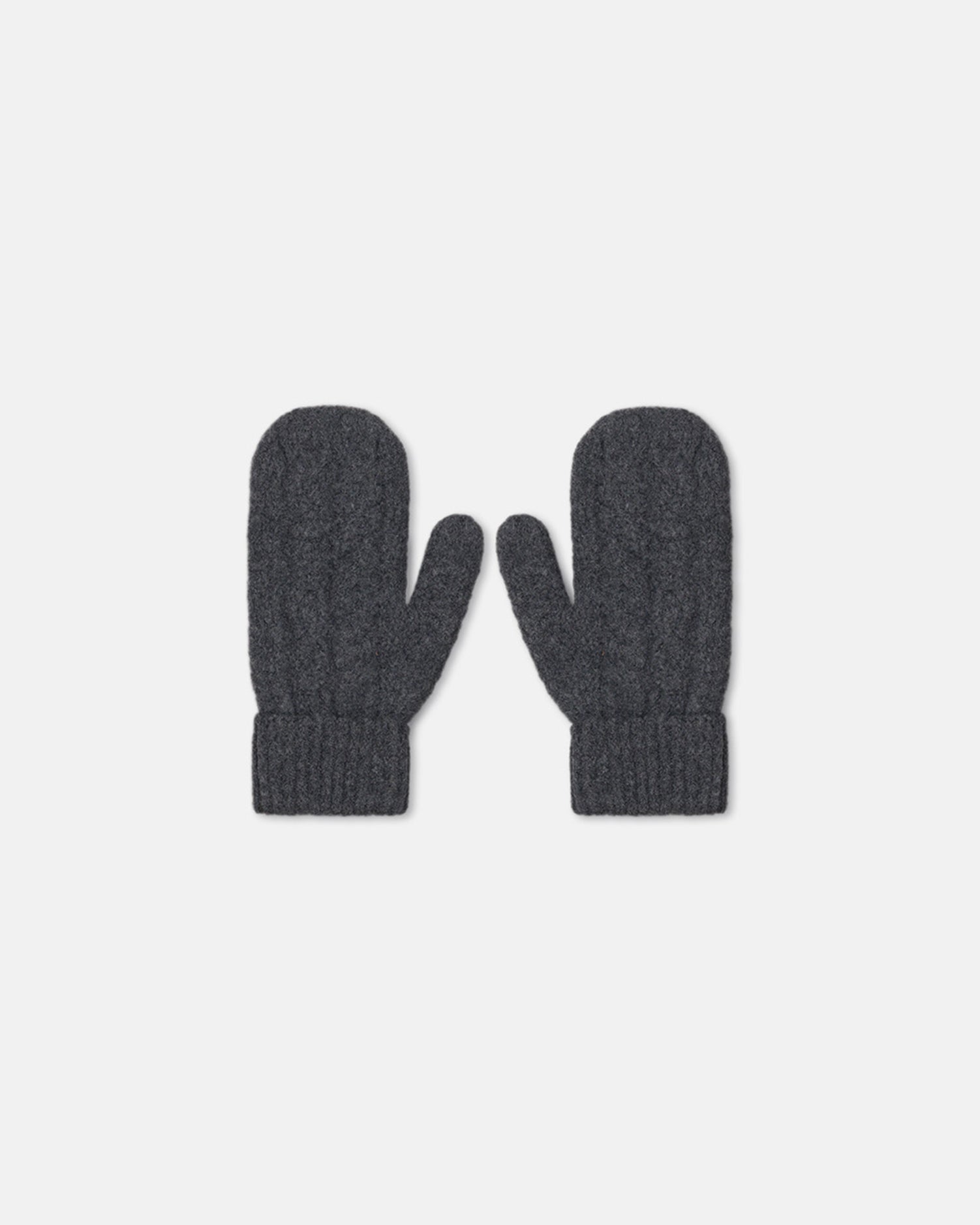 Mica Cashmere Mittens | Charcoal