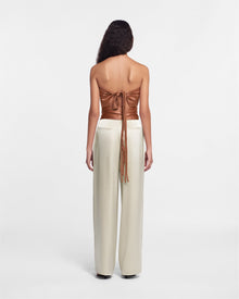 Dae Slip Satin Belt | Brown Terra