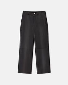 Vidia Regenerated Leather Straight-Leg Pants | Black