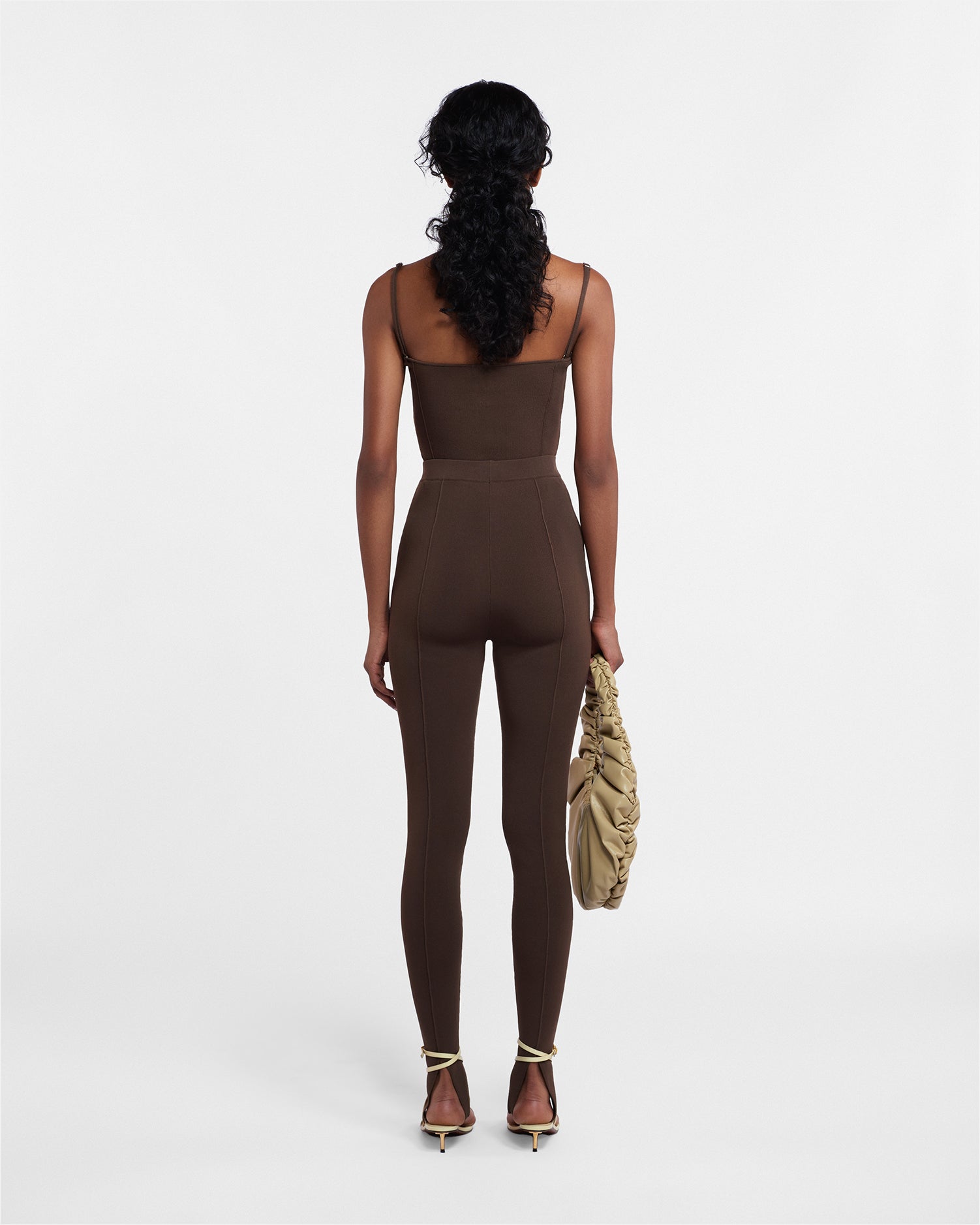 Davine Double-Strap Top | Bitter Chocolate