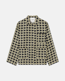 Kamala Printed Silk-Twill Shirt | Diamond Check