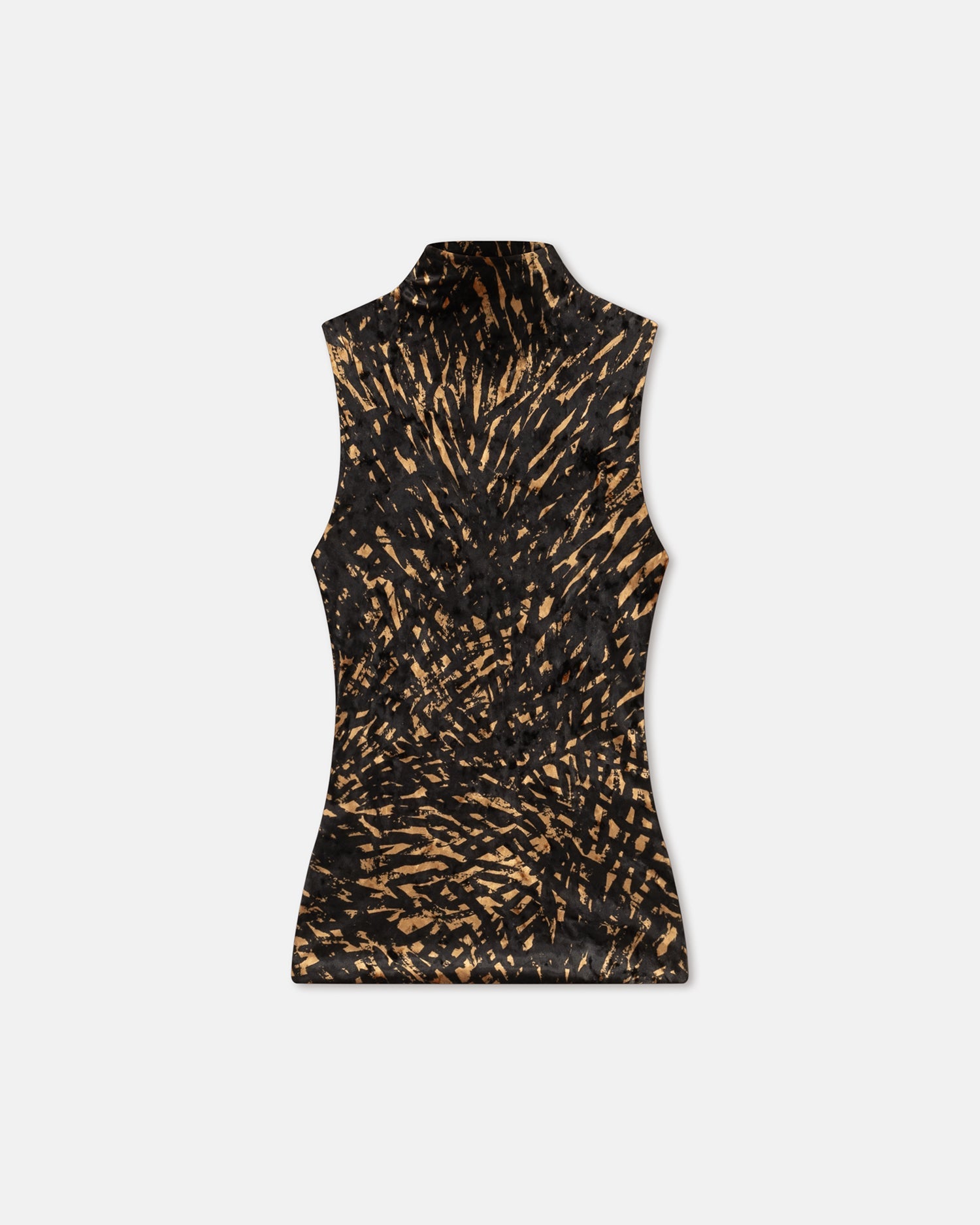 Annyka Printed Crushed-Velvet Top | Fur Stroke Animal