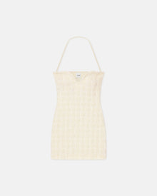 Jannika Seersucker Tech Linen Mini Dress | Creme