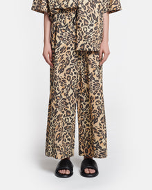 Kyler Printed Cotton-Voile Pants | Leopard