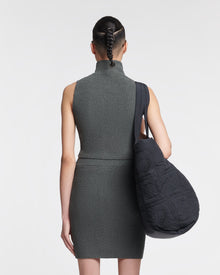 Womens | Kella Zip-Up Terry-Knit Top | Graphite