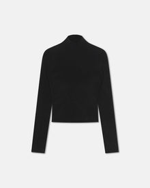 Womens | Vivy Chenille Turtleneck Top | Black