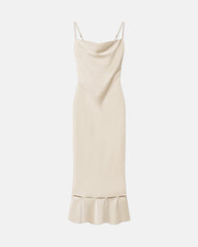 Renny Slip Satin Maxi Dress | Creme