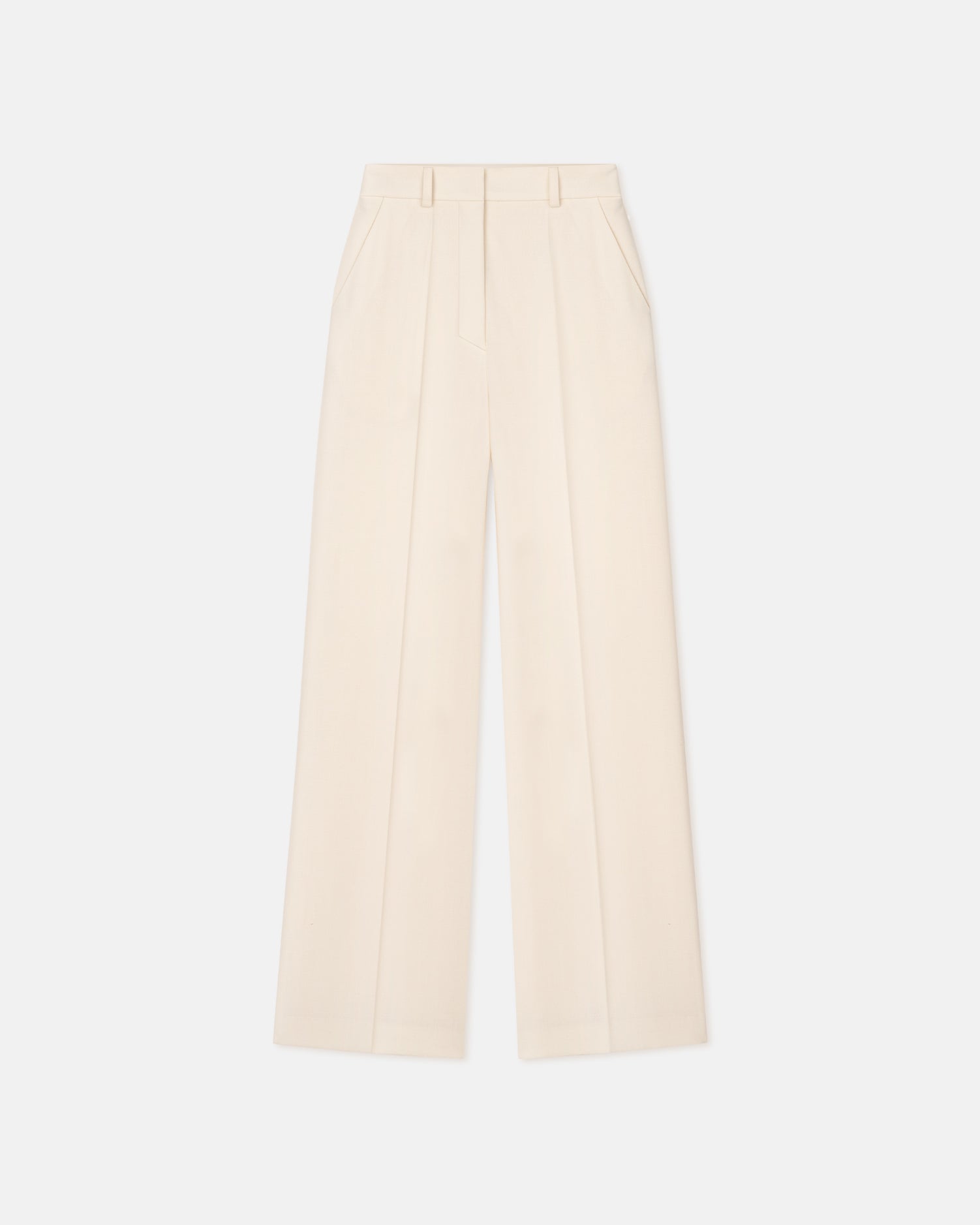 Lanai Tailored Cady Pants | Creme