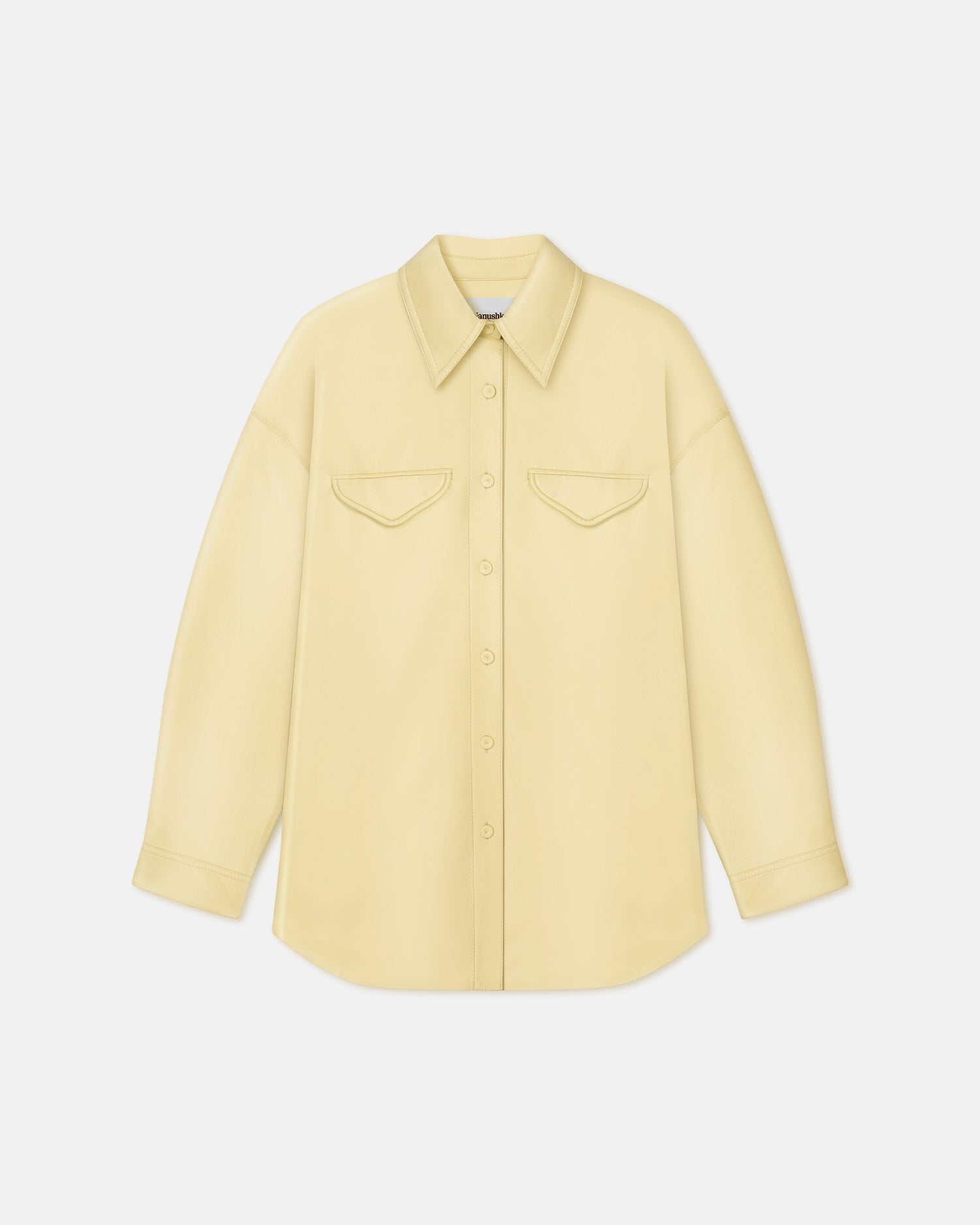 Kaysa Okobor Alt-Leather Shirt | Lemongrass