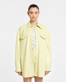 Kaysa Okobor Alt-Leather Shirt | Lemongrass