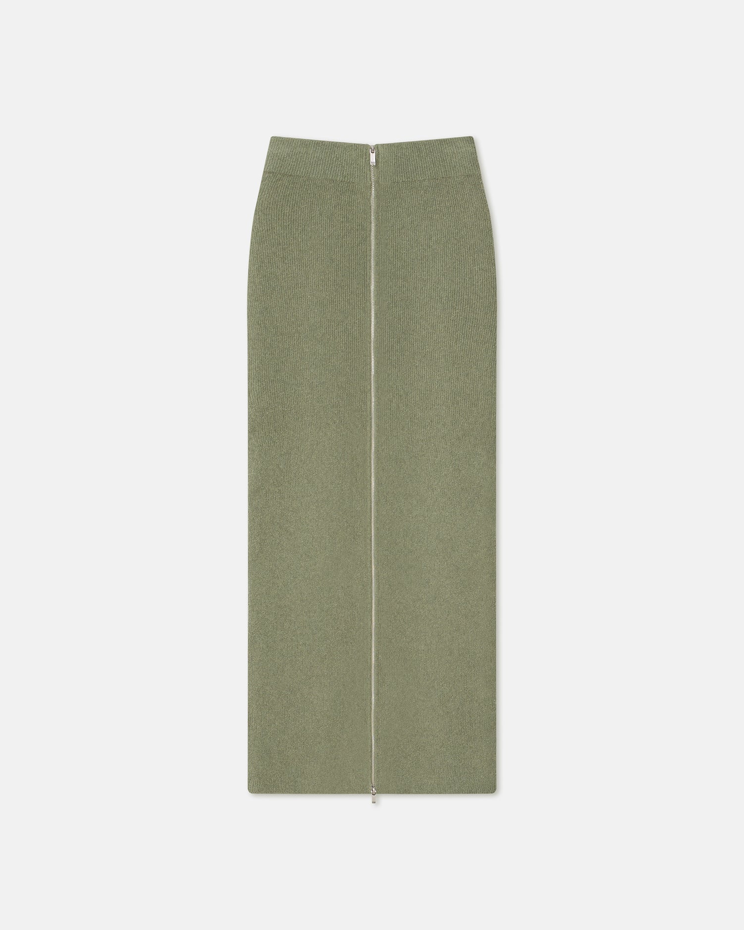 Womens | Nima Terry-Knit Midi Skirt | Faded Sage