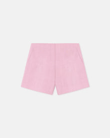 Elza Silk Viscose Tweed Shorts | Orchid