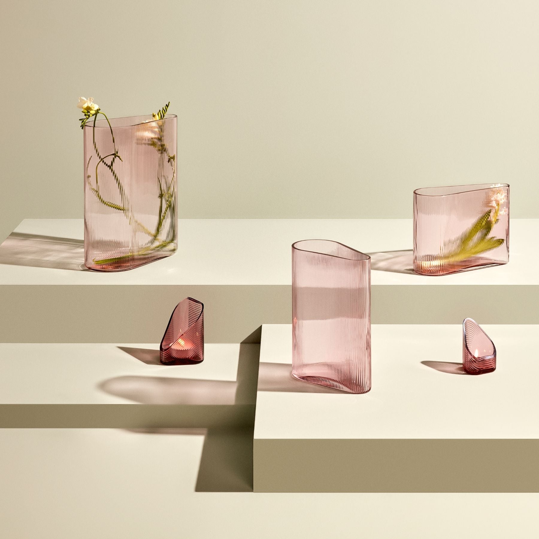 Clear/Dusty Rose