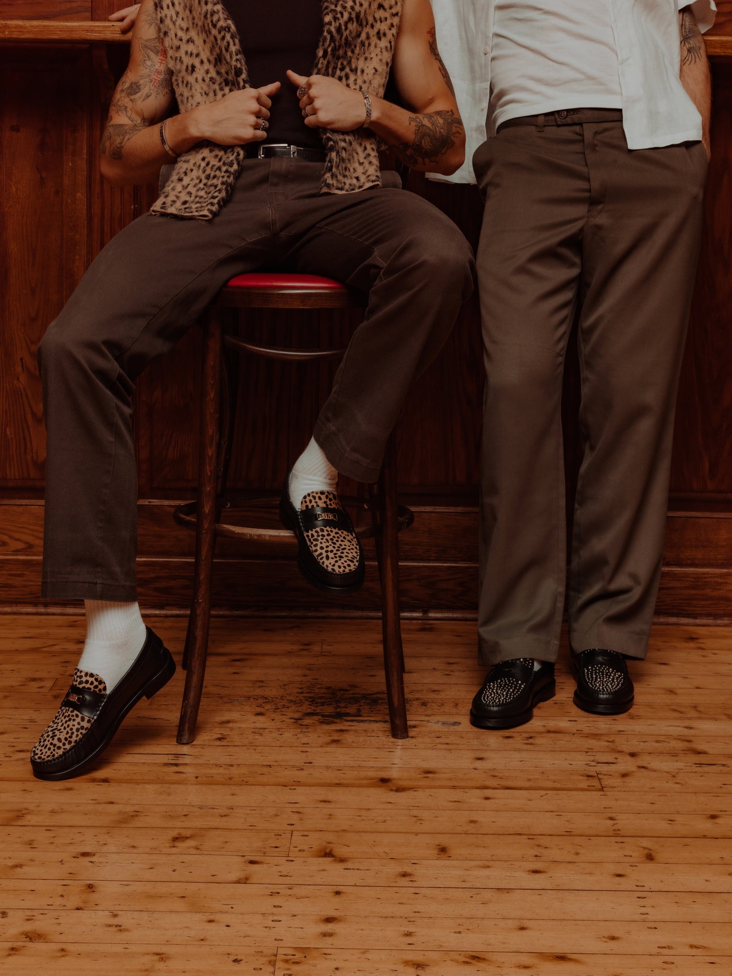 Mens | Roma Hair Snuff Loafer | Leopard