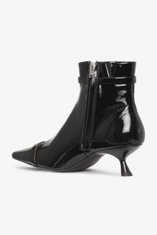 Naplack Kitten Heel Boots | Black