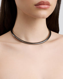 Natasha Choker necklace - styled on model | gold Necklaces