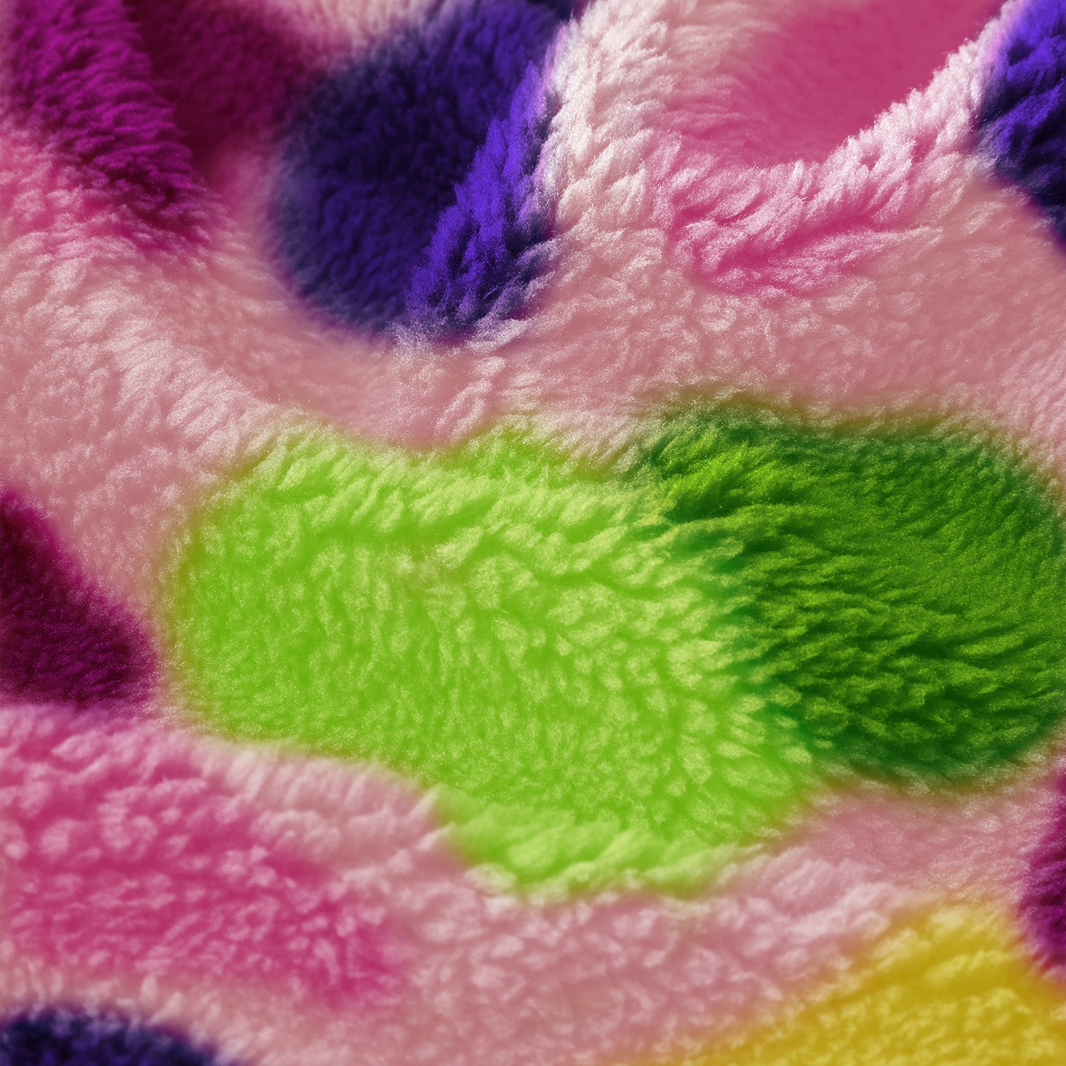 Sherpa Fleece Lounge Joggers | Neon Blur